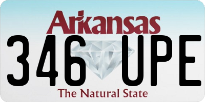 AR license plate 346UPE