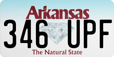 AR license plate 346UPF