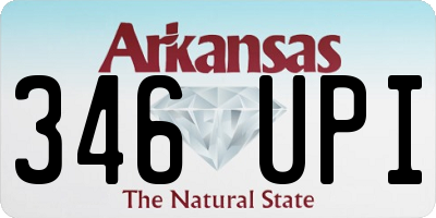 AR license plate 346UPI