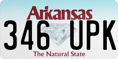 AR license plate 346UPK