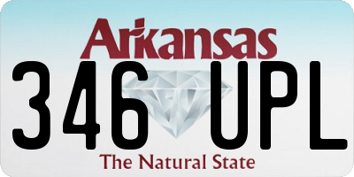 AR license plate 346UPL