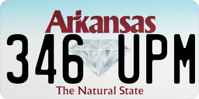 AR license plate 346UPM
