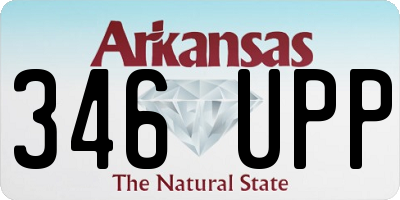 AR license plate 346UPP