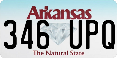 AR license plate 346UPQ