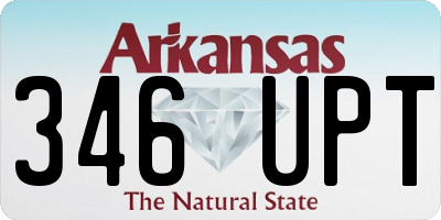 AR license plate 346UPT