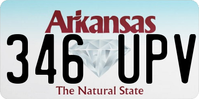 AR license plate 346UPV