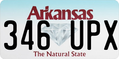 AR license plate 346UPX