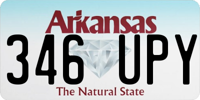 AR license plate 346UPY