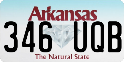 AR license plate 346UQB