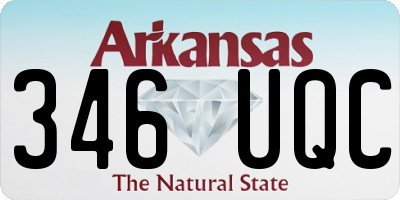 AR license plate 346UQC