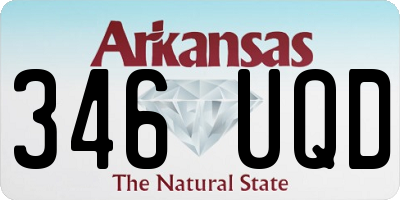 AR license plate 346UQD