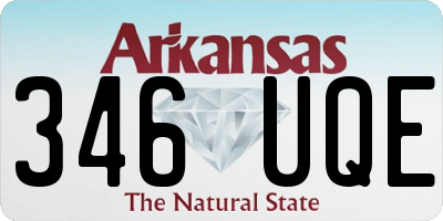 AR license plate 346UQE