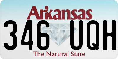 AR license plate 346UQH