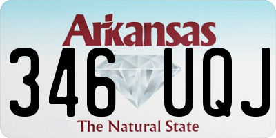 AR license plate 346UQJ