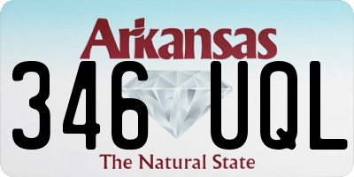 AR license plate 346UQL