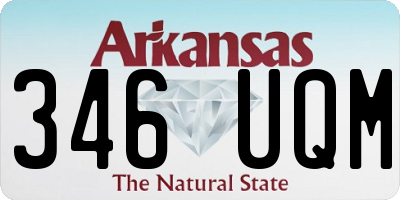 AR license plate 346UQM