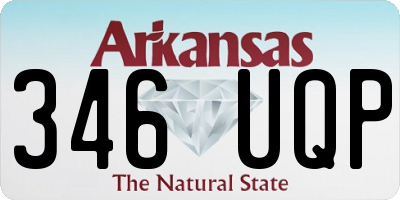 AR license plate 346UQP