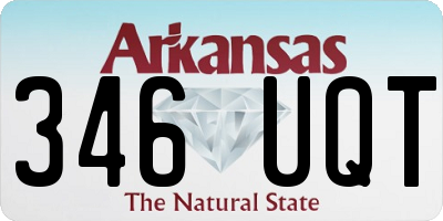 AR license plate 346UQT