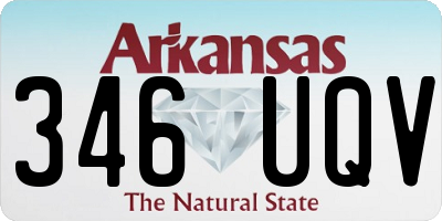 AR license plate 346UQV