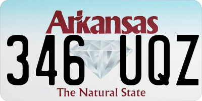 AR license plate 346UQZ