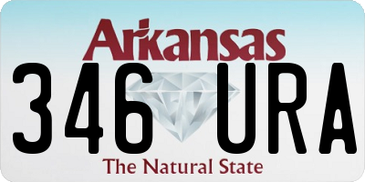 AR license plate 346URA