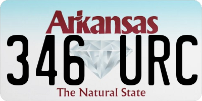 AR license plate 346URC
