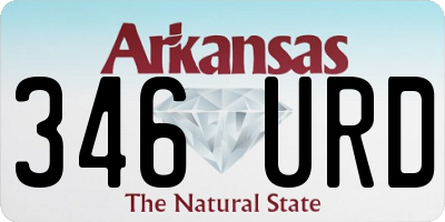 AR license plate 346URD