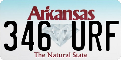 AR license plate 346URF