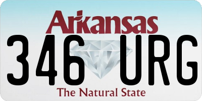AR license plate 346URG