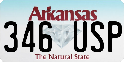 AR license plate 346USP