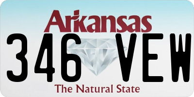 AR license plate 346VEW