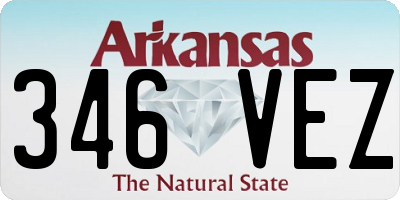 AR license plate 346VEZ