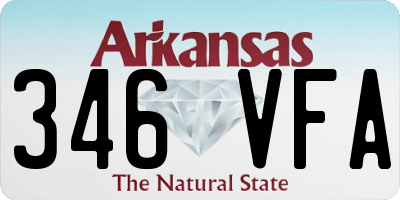 AR license plate 346VFA