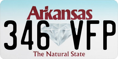AR license plate 346VFP