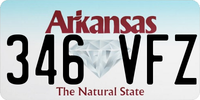 AR license plate 346VFZ
