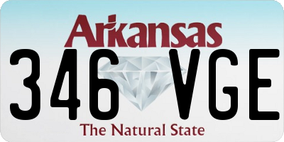 AR license plate 346VGE