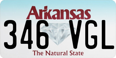 AR license plate 346VGL