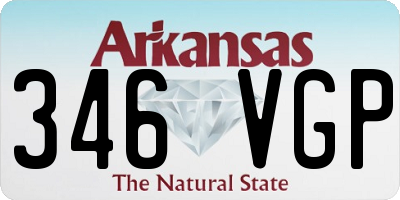 AR license plate 346VGP
