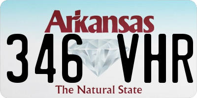 AR license plate 346VHR