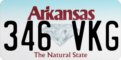 AR license plate 346VKG
