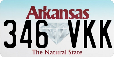 AR license plate 346VKK