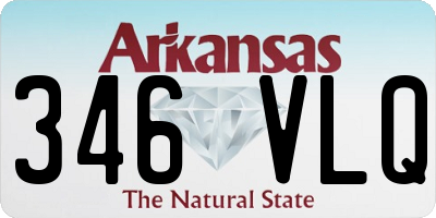AR license plate 346VLQ