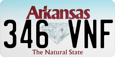 AR license plate 346VNF