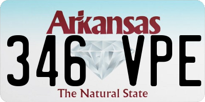 AR license plate 346VPE