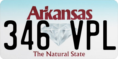 AR license plate 346VPL