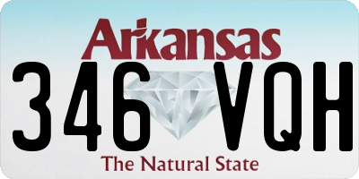 AR license plate 346VQH