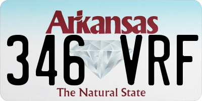 AR license plate 346VRF