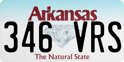 AR license plate 346VRS