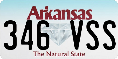 AR license plate 346VSS