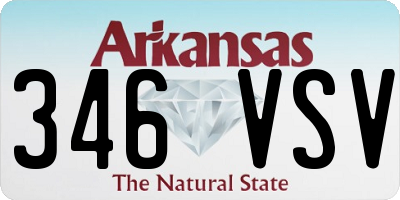 AR license plate 346VSV